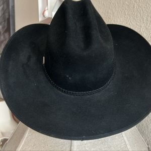 Black 3x's Beaver Western MHT Hat